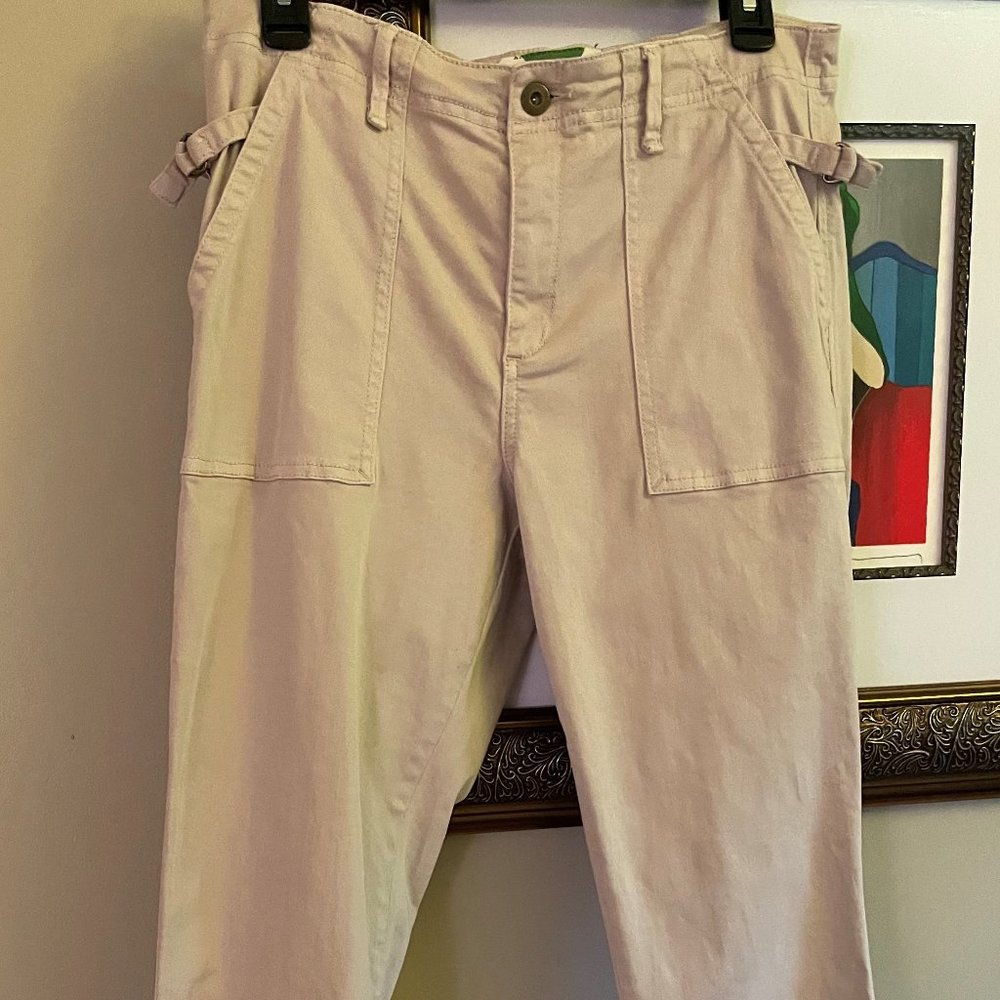 Anthropologie Boot-cut Chino Pants - Bone - 30 Waist